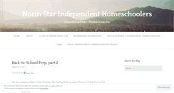 Desktop Screenshot of northstarindependenthomeschoolers.com