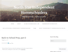 Tablet Screenshot of northstarindependenthomeschoolers.com